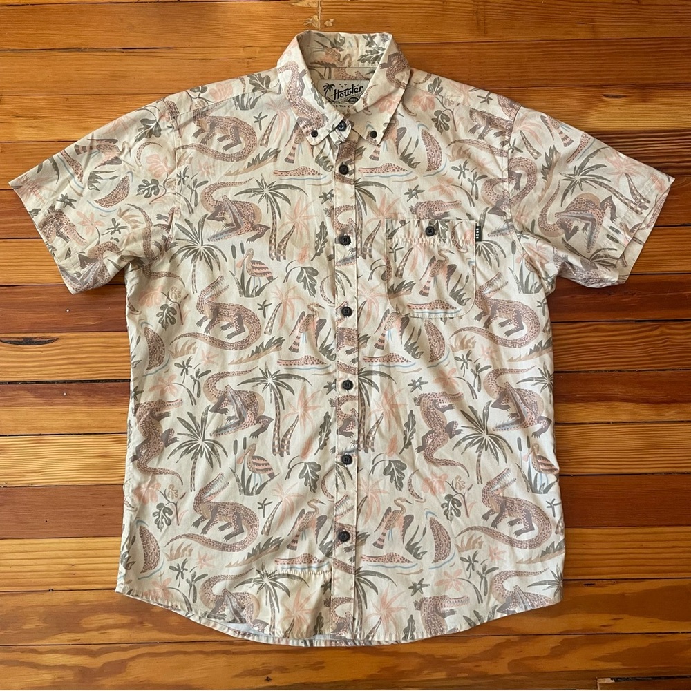 Faded Beige Howler Shirt with Fun Print